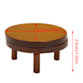 Miniatyrbild 8 av 8: 1:12 Dockhus Miniatyr Runt Te Soffbord Avslutsbord m/matt