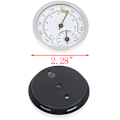 Miniatyrbild 7 av 7: Väggmonterad hushållsanalog termometer & hygrometer för bastu