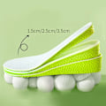 Miniatyrbild 1 av 8: Invisible Height Öka Innersulor Memory Foam Skor Sula Pad Br 41-42 Boost 3.5cm