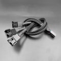 Miniatyrbild 4 av 8: PWM PC Fläktdelare 1 till 2/3 4pin/3pins adapterkabel Ex B