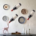 Miniatyrbild 7 av 7: Väggmonterade vinställ Rödvinsflaska Displayhållare Metall Ha