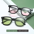 Miniatyrbild 2 av 8: Trendiga solglasögon för kvinnor design gradient färg rosa solglas H