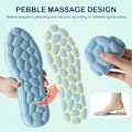 Miniatyrbild 4 av 8: 1Par Massage Memory Foam Innersulor För Sko Sula Andas Cus 43-44