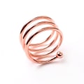 Miniatyrbild 3 av 4: 1st Creative Metal Servett Ring Knapp Ring Servett Western Buckl Gold