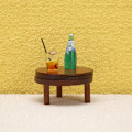 Miniatyrbild 3 av 8: 1:12 Dockhus Miniatyr Runt Te Soffbord Avslutsbord m/matt