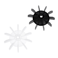 Miniatyrbild 5 av 8: Luftkompressor fläktblad 14 mm/0,5" inre hål 10 impeller 135 mm White