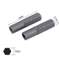 Miniatyrbild 1 av 6: Bitsadapter Micro Inserts Bits 6,35 mm 1/4" Adapter till 4 mm Hex