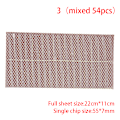 Miniatyrbild 1 av 8: Matchstick Striker Sticker Självhäftande Flame Paper Fosfor Shee 3(Plaid 54x55*7mm)