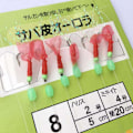 Miniatyrbild 4 av 8: Bionic Red Skin String Hooks Marusei Red Skin Shrimp Hooks Gum 10#