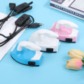Miniatyrbild 6 av 8: Mini Craft elektriskt strykjärn Bärbar Handy Heat Press DIY Pink EU Plug
