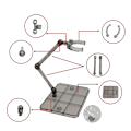 Miniatyrbild 6 av 8: Hög kvalitet Action Base Lämplig Display Stand 1/144 HG/RG dam Black