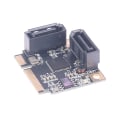 Miniatyrbild 3 av 8: H1111Z Tilläggskort Mini PCI-E PCI Express till 2 Portar SATA 3.0