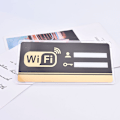 Miniatyrbild 5 av 8: WIFI-skylt 3D Akrylspegel Väggdekal Omskrivbar handstil Rectangle 15×30cm