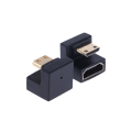 Miniatyrbild 7 av 8: 360 graders vinklad U-formad L-omvandlare Mini HD Hane till HDMI Ada B