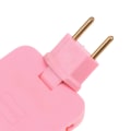 Miniatyrbild 6 av 8: Justerbar 3 i 1 EU-förlängningskontakt Elektrisk adapter 180 grader White