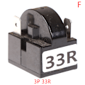 Miniatyrbild 1 av 8: PTC 2/3/4Pin Startrelä Kylskåp PTC Starter för kompressor 3P 33R