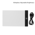 Miniatyrbild 1 av 8: A5 LED Art Stencil Board Light Box USB Tracing Ritbord Annons B(Stepless Adjustable Brightness)