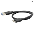 Miniatyrbild 6 av 6: USB 3.0 Typ A till USB3.0 Micro B Hane Adapterkabel Data Sync C 0.5M
