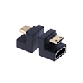 Miniatyrbild 4 av 8: 360 graders vinklad U-formad L-omvandlare Mini HD Hane till HDMI Ada A