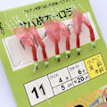 Miniatyrbild 5 av 8: Bionic Red Skin String Hooks Marusei Red Skin Shrimp Hooks Gum 10#