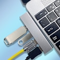 Miniatyrbild 7 av 7: USB3.0 Hub 4 Portar Förlängd Plug Slim Portable USB Splitter Lap