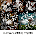 Miniatyrbilde 5 av 5: Juleferie Adventskalender Jul Snø Projeksjonslys Led Snøshow Projektor, Juledekorasjon