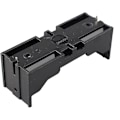 Miniatyrbillede 4 af 5: 2 stk. 126650 Batteriholderetui, med Pins 1 Slot Sort