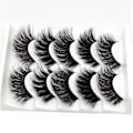 Miniatyrbild 3 av 3: Lösögonfransar 5 Par 3D Ögonfransar Återanvändbara Långa Handgjorda Falska Ögonfransar För Ögonmakeup