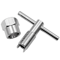 Miniatyrbillede 3 af 5: Universal Vandhanenøgle Aluminiumlegering Galvaniseret Overflade Skruenøgle VVS Badeværelse VVS Vedligeholdelse