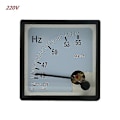 Miniatyrbild 1 av 4: AC 100V 220V 380V Analog Panel Frekvensmätare Testare Mätare Hertz Indikator 45-55Hz 220V