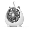Miniatyrbillede 1 af 5: Bordventilator Støjsvag Ventilator Studenterkollegium Kontor Mini Ventilator USB Genopladelig Ventilator - FARVE: WH