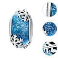 Miniatyrbild 3 av 5: Distanspärla för Kvinnor Lös Pärla Snöflinga Berlock för Armband Halsband DIY