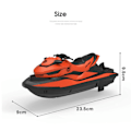 Miniatyrbilde 3 av 5: M5 Mini RC Jetski 2.4G 50 Meter Fjernkontroll Avstand Sommer Vann Sprut