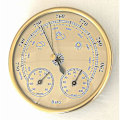 Miniatyrbilde 4 av 5: Barometer, værstasjon med barometer og hygrometer, termometer, 3 i 1 analog veggværstasjon, kompatibel for innendørs og utendørs