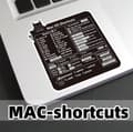 Miniatyrbillede 3 af 3: Tastaturmærkat med Mac-genveje Sort