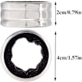 Miniatyrbillede 4 af 5: Rødvin Rustfrit Stål Vinstop Ring Dryp Ring Prop 10 stk