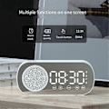 Miniatyrbild 5 av 5: Trådlös Bluetooth Högtalare Klockradio Dubbla Alarm Stöd TF-kort Digitalt Alarm för Hemmakontor Pin JP