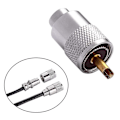 Miniatyrbild 2 av 5: 10-pack UHF/PL-259 lödkontakt med reducerare för RG8X, RG8, RG59, LMR-400, RG-213 koaxial