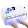 UV-neglelampe 26 x 17 x 9,5 cm 66 LED-pærer Digitalt foldbart design Fire-trins timer Smart sensor