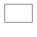 Center Screen Bumper Edge Frame Protector för Tesla Model 3 / Y Grå