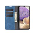Miniatyrbillede 3 af 5: Skin-Touch Auto-absorberende Læder Cover med Wallet Stand til Samsung Galaxy A32 5G/M32 5G Case