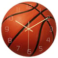 Basketbolldesign Klocka Kreativ Väggklocka Tyst Urverk Dekorativ Väggdekor Tyst Klocka för Vardagsrum Sovrum Studierum