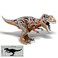 Miniatyrbillede 4 af 5: 1 stk Jurassic Stor Dinosaur Byggeklodser T-rex Quetzalcoatlus Spinosaurus Actionfigurer Legetøj - FARVE: Baryonyx sort