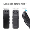 Miniatyrbilde 3 av 3: HD 1080P Mini Kamera Bærbar Digital Videoopptaker Nattsynsopptaker Kroppskamera Miniatyr For Hjem Innendørs