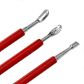 Miniatyrbilde 3 av 5: Modelleringsleire Verktøysett, Lær Håndverktøy DIY Skjære Stylus Verktøy Modellering Spleising Prege Skje Skjære Verktøysett Dotting Verktøy (3 stk)