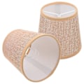 Miniatyrbillede 1 af 5: 2 stk. Lampeskærm Bordlampe Dæksel Bordlampe Dæksel Udskiftningslampeskærm til Sengelampe Læselampe E14
