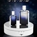 Miniatyrbillede 3 af 5: Elektrisk roterende displaystativ spejl drejeskive smykker holder batteri 3 hastigheder