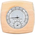 Miniatyrbillede 2 af 3: Sauna Termometer Hygrometer i Træ til Saunarum