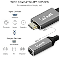 Pikkukuva 5 / 5: HDMI - Mini DP -muunninsovitin kaapeli 4K UHD 30Hz