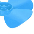 Miniatyrbillede 4 af 4: 10 stk. 60mm 4-bladet Propeller Plastik Dreje Båds Propeller Tilbehør med 2mm Hul Blå